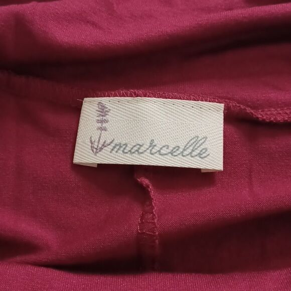 MARCELLE Elegant Red Maxi Skirt - Picture 7 of 10